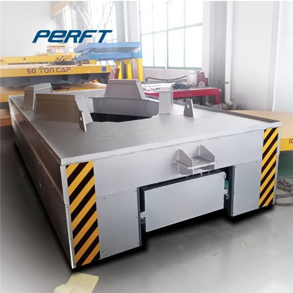 Steel Ladle Transfer Trolley Battery Powered 90 Ton